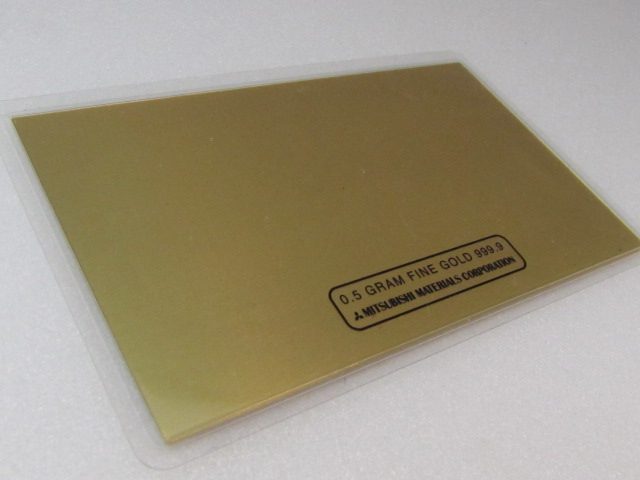 三菱マテリアル 純金カード 1g - 美術、工芸品